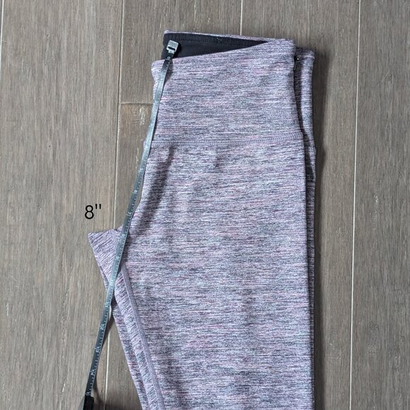 Tuff Athletics, Cropped Leggings, Marled Purple, Sz S - Picture 8 of 8